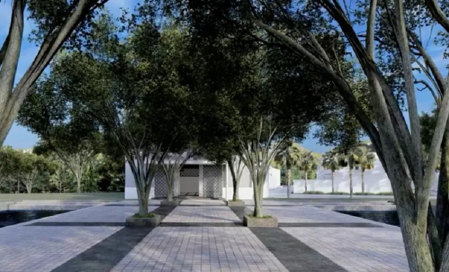 Area Taman di Kompleks Al-Azca Residence