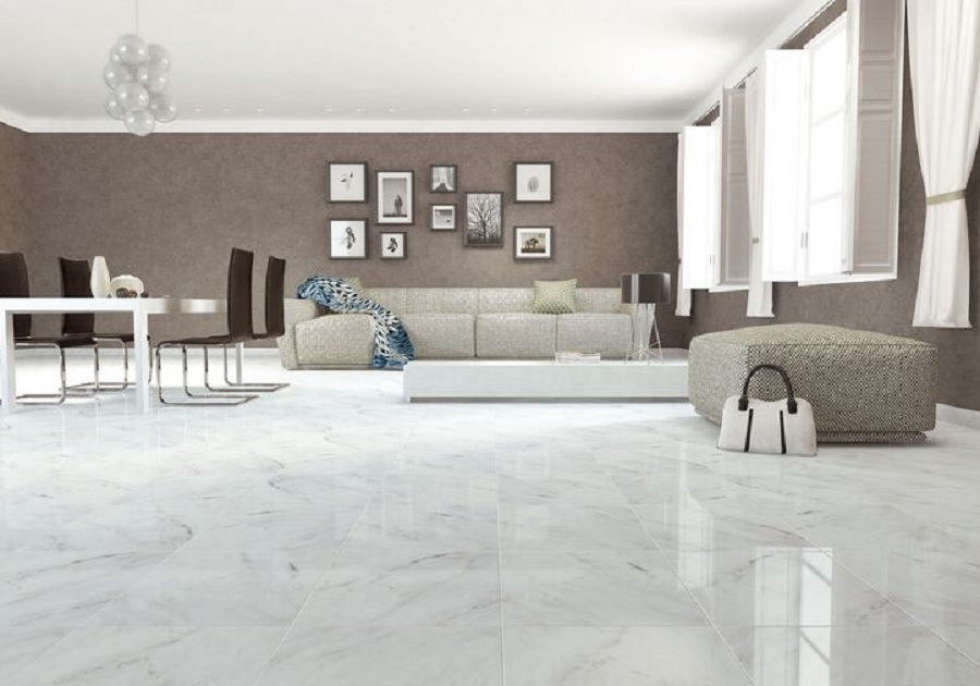 Warna Putih Dengan Corak Abu-Abu 