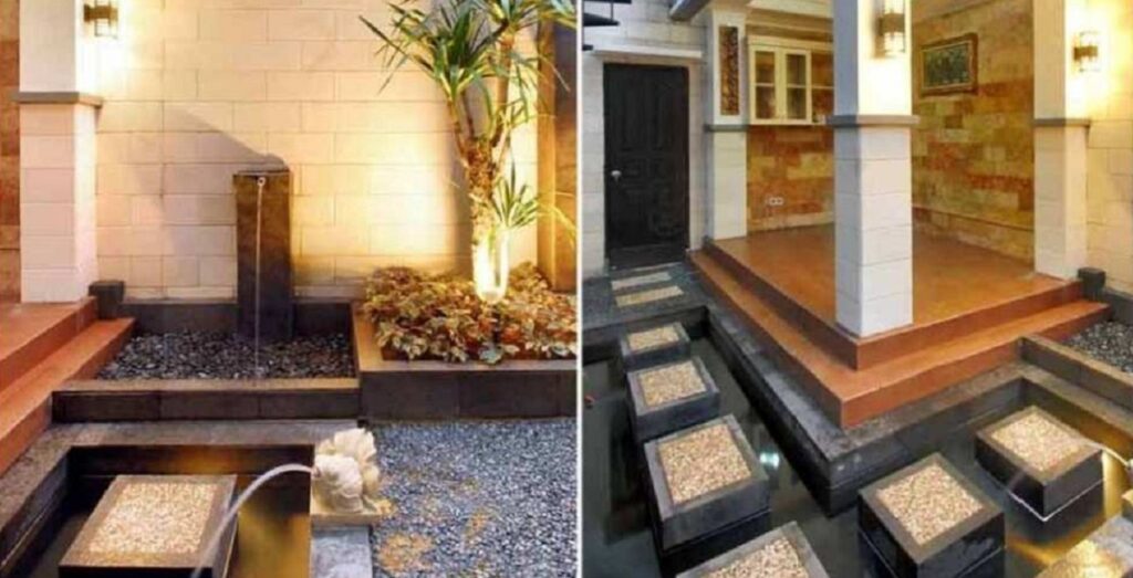 Mushola Terbuka dengan Gemericik Air 