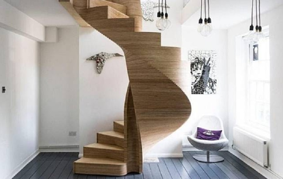 Tangga Putar Tanpa Railing 