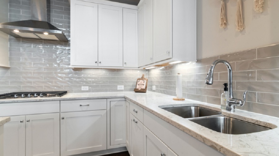 Desain Tempat Cuci Piring Letter L (Source : rumah.com)