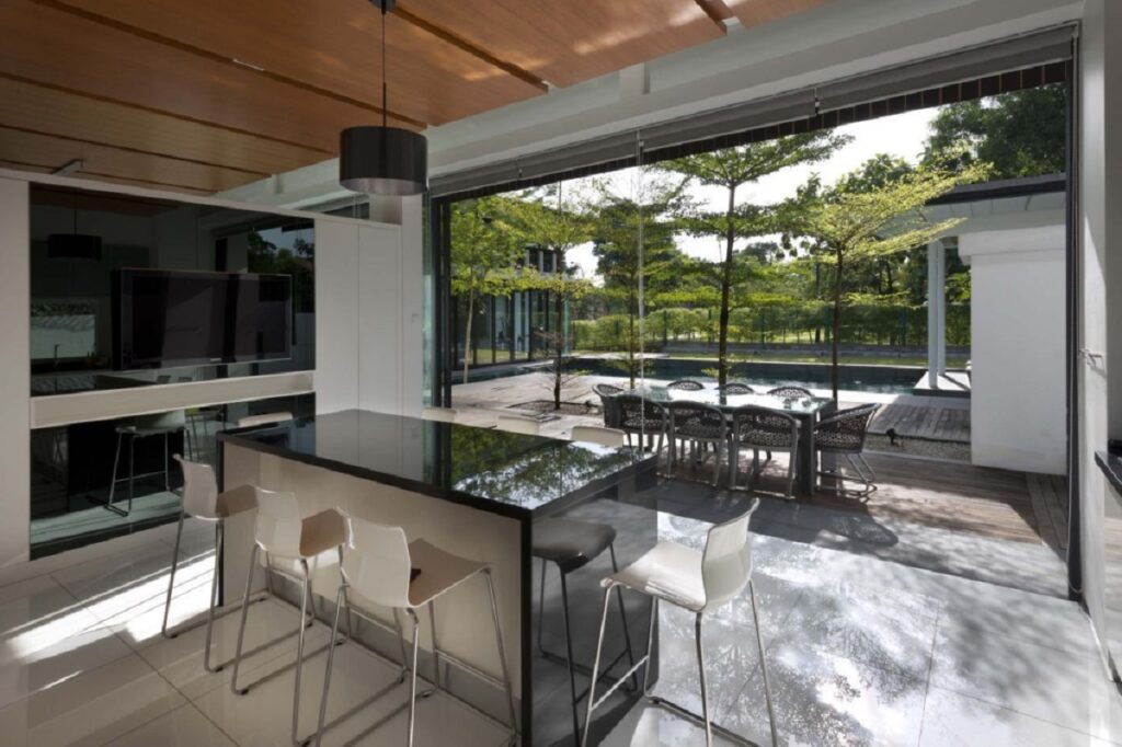 Desain Dapur dan Ruang Makan Terbuka 